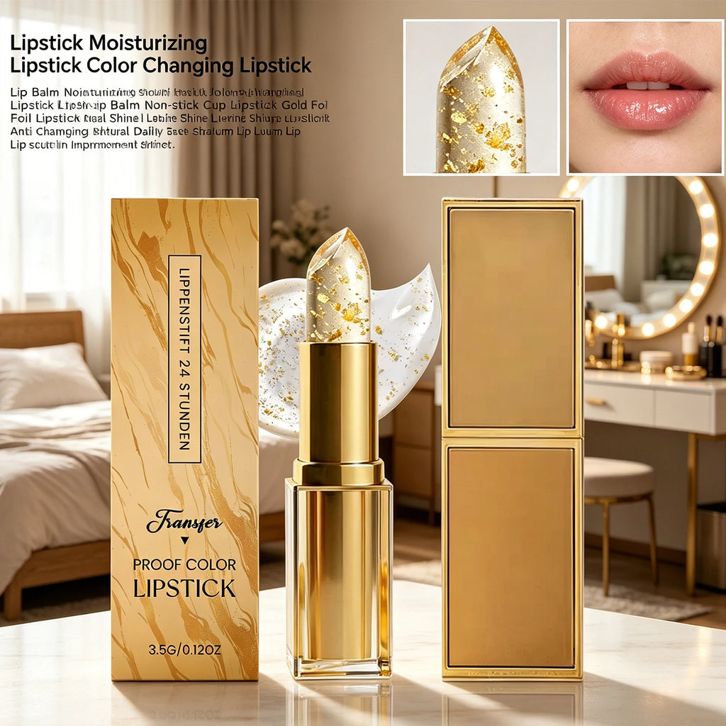 Gold Foil Color-Changing Lip Balm – Hydrating & Plumping Color-Changing Lip Balm Oasis Select
