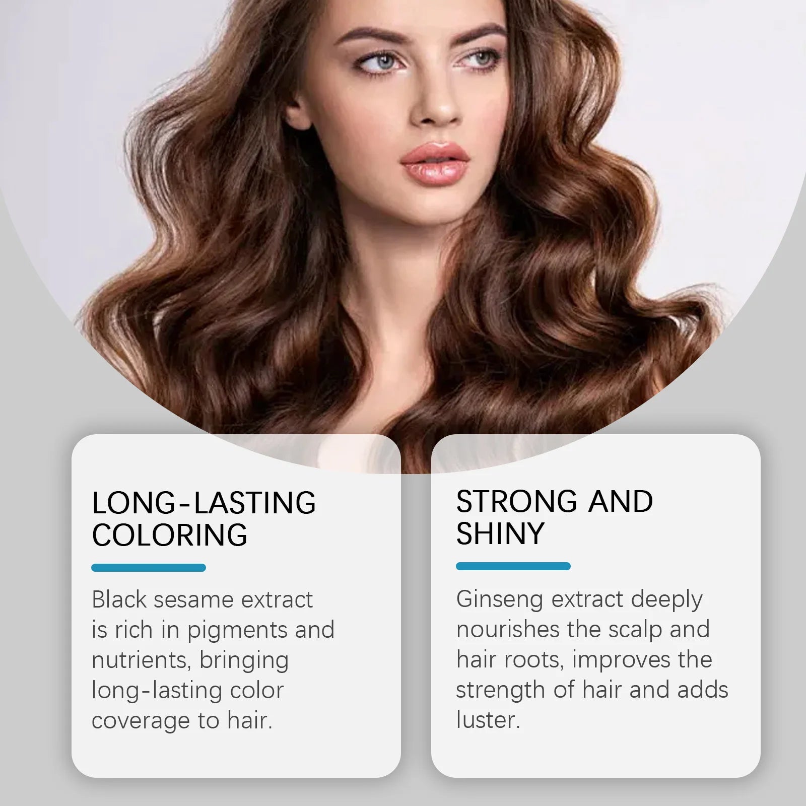 Herbal Hair Dye Shampoo Nourishing Repairing Scalp Long Lasting Red Purple Brown Black Color Coverage Home Hair Coloring Product Oasis Select