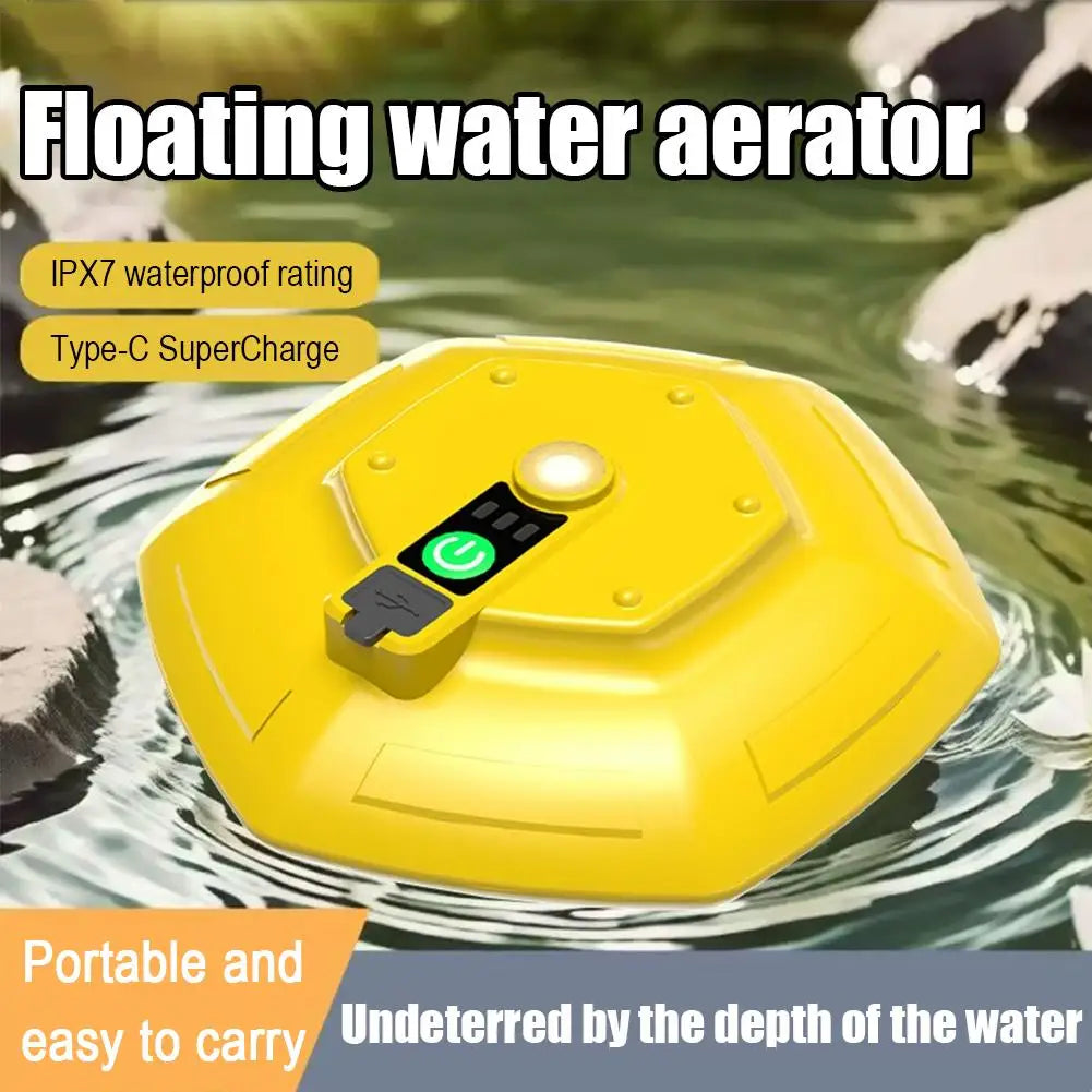 Outdoor Aerator Pump UFO Float Aerator Portable Float Fishing Small Aerator Fishing Automatic Oxygen Machine Oasis Select