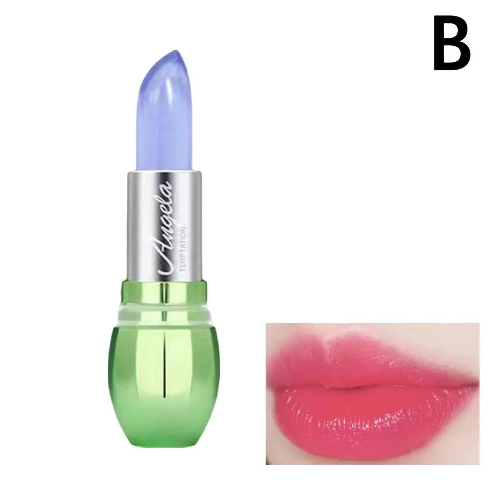 Moisturizing Aloe Vera Jelly Color Changing Lipstick Lasting Nutritious Lip Balm Gentle Magic Temperature Color Change Lip Gloss Oasis Select 02