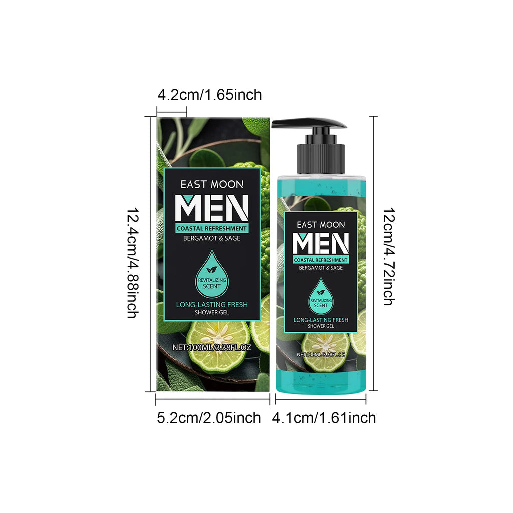Fragrance Shower Gel Gift Set Deep Cleansing Shower Gel Moisturizing Refreshing Scent Long Lasting Fragrance Oil Control Oasis Select Sage Moisturizing