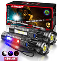 2-Pack Rechargeable LED Tactical Flashlight 2300 Lumen Zoom