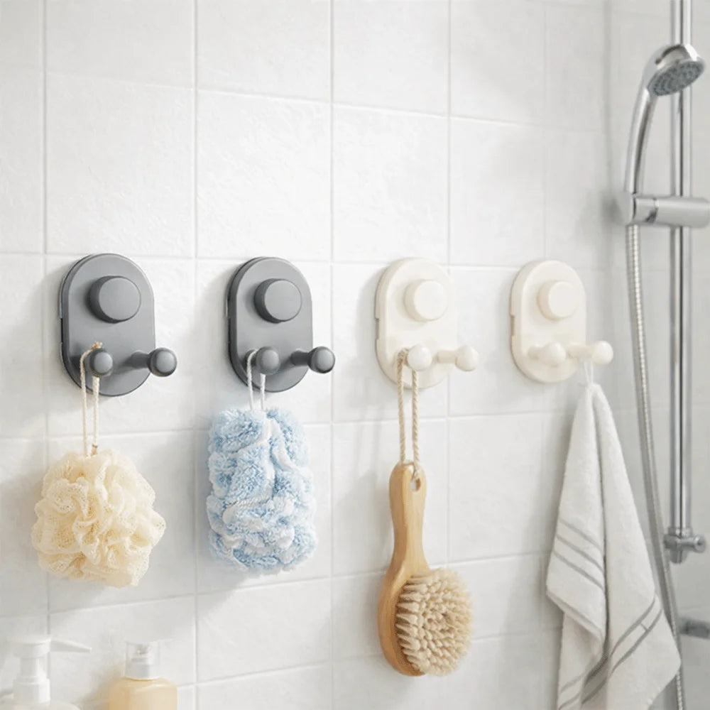 Suction Cup Double Wall Hooks No-Mark Waterproof – Set of 3 Suction Cup Hooks Oasis Select