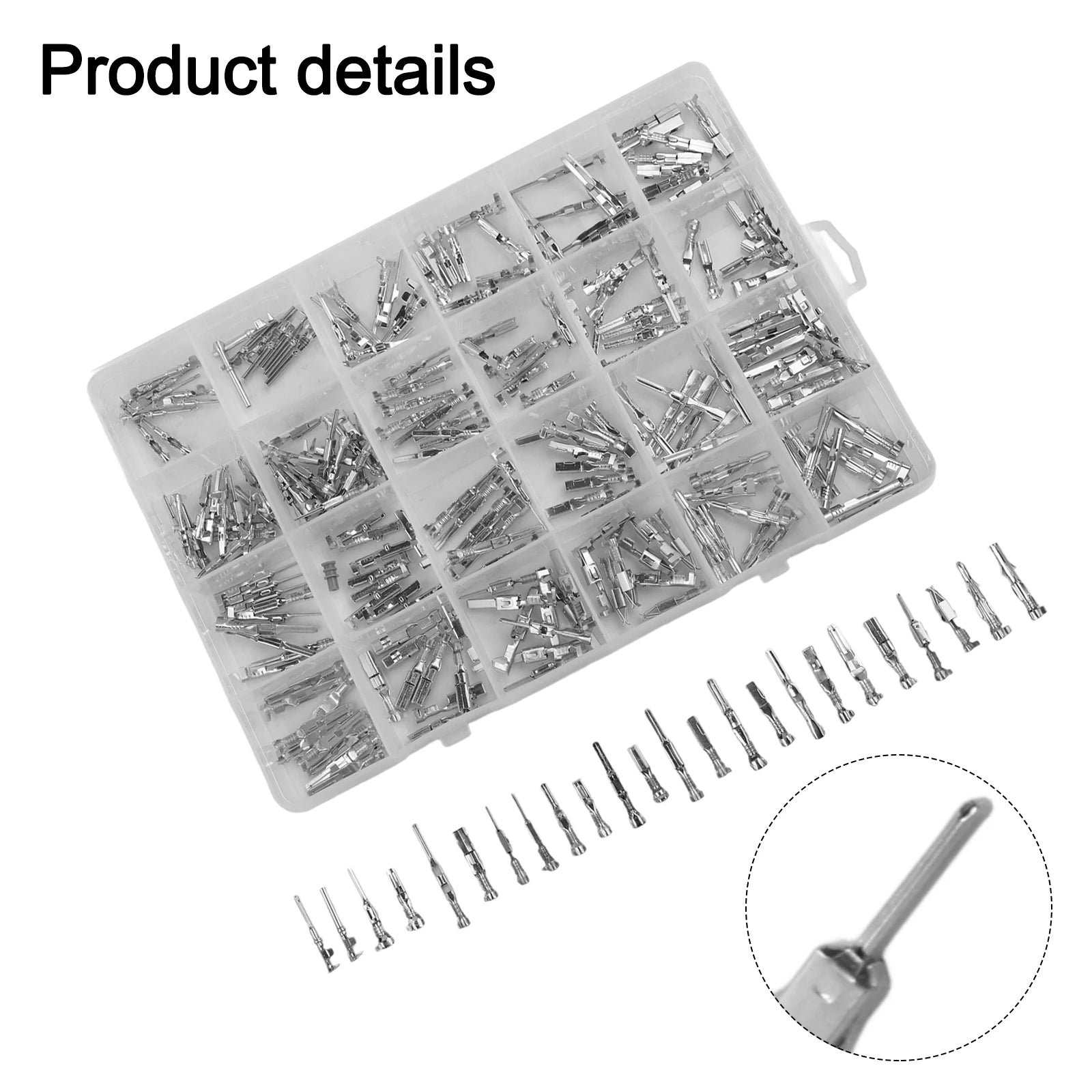 Automotive Wire Pins Kit 260Pcs Male and Female Crimp Terminals for Electrical Connectivity Suitable for 12V Applications Oasis Select