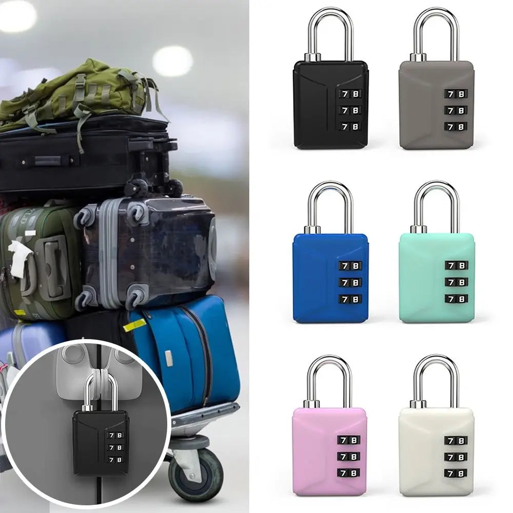 Backpack Zipper Lock Mini Password Padlock Trolley Case Password Lock Student Dormitory Cabinet Password Lock Oasis Select