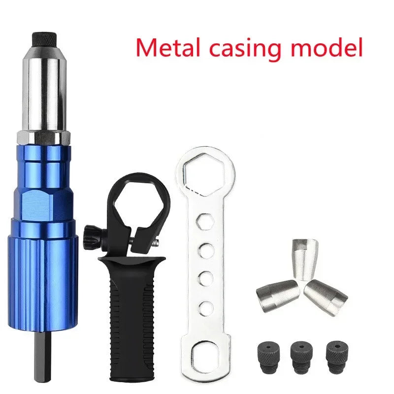 SLADE Electric Rivet Gun Adapter 2.4–4.8mm Cordless Drill Rivet Gun Adapter Oasis Select Metal version