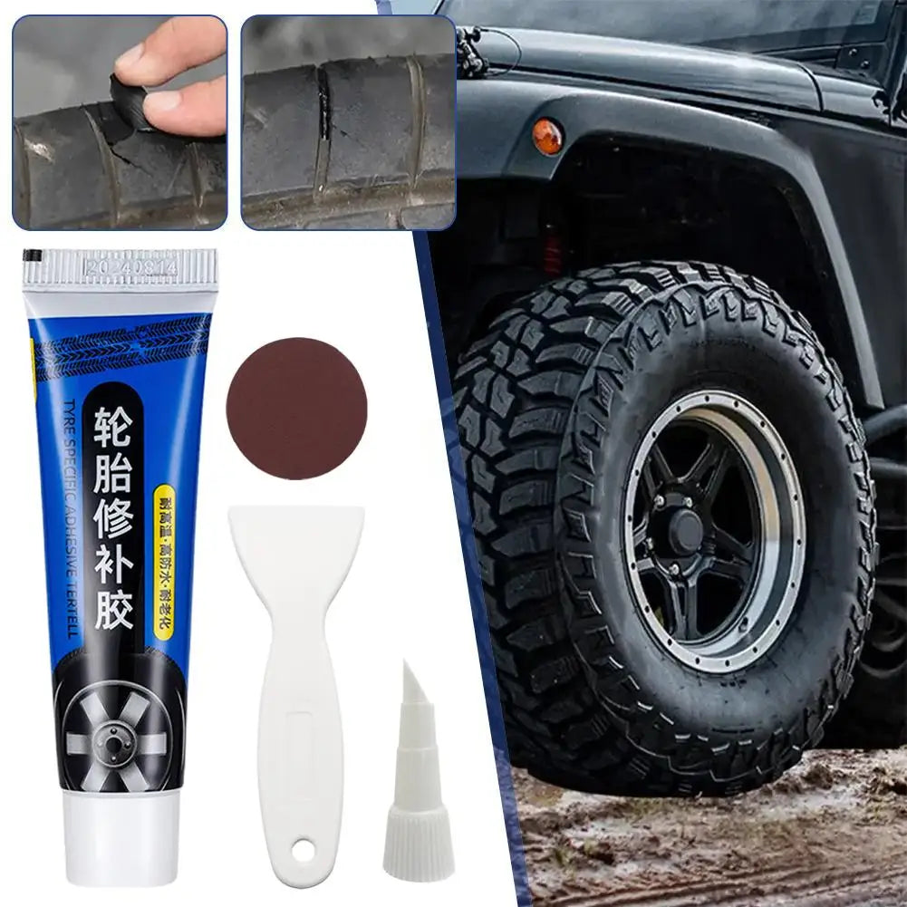 Car Tire Repair Adhesive Waterproof Heat Resistant Strong Glues Auto Instant Liquid Tyre Glue Vehicle Accessories Oasis Select