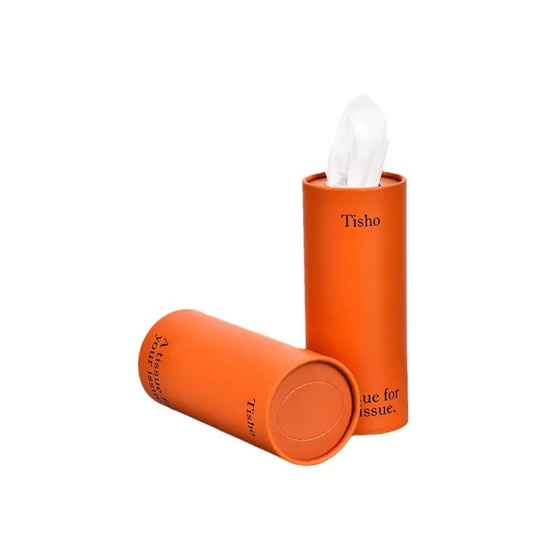 Car tissue tube Solid color tissue tube Original wood pulp Fashion restaurant 4s shop Napkin cylinder paper drawing Oasis Select