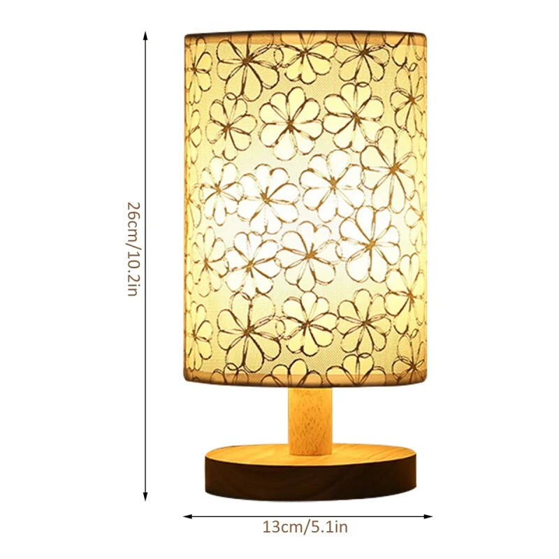 Linen Table Lamp USB Powered Modern Nordic Table Lamp Night Light Bedside Lamp For Bedroom Living Room Decoration Oasis Select