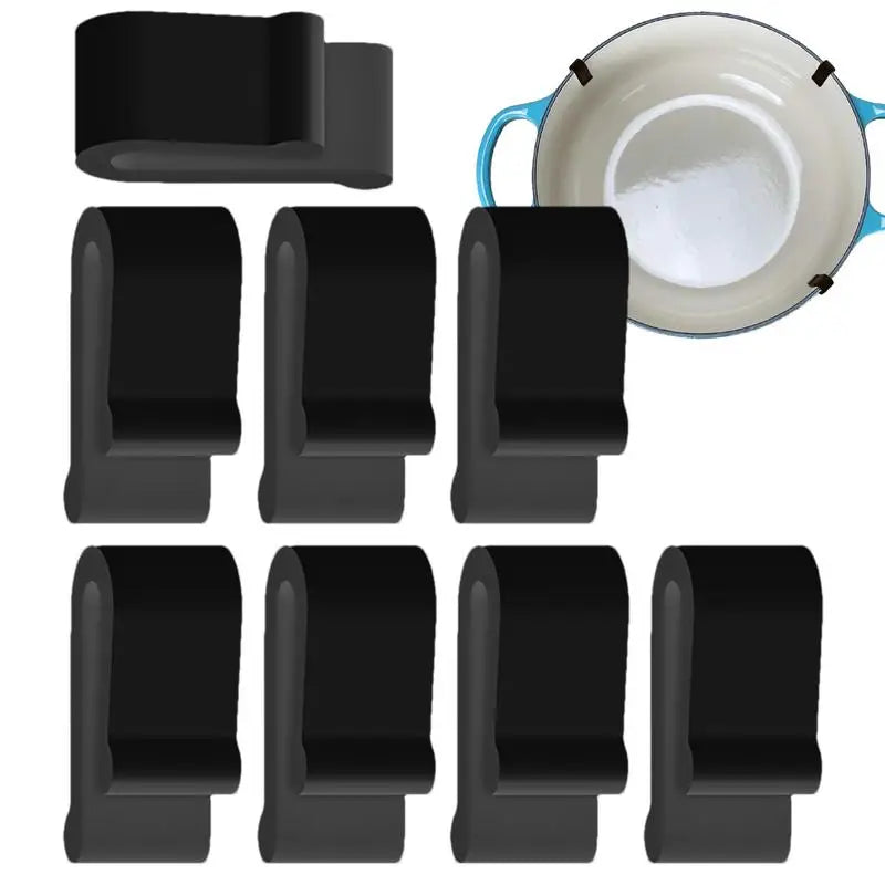 Oven Lid Protector Clips 8X Cookware Protector Clips Cookware Protectors Pan Clips Protective Clips for Display Storage Stacking Oasis Select