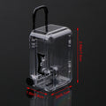 Mini Trolley Luggage Storing Doll Clothes Shoes Jewelry Cute Plastic