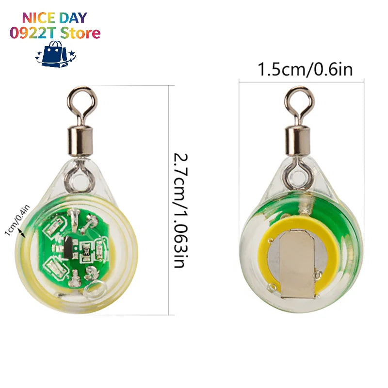 Eye Lure Fish Light LED Water Button Lure Fish Light Emitting Lure Fish Device@#X Oasis Select