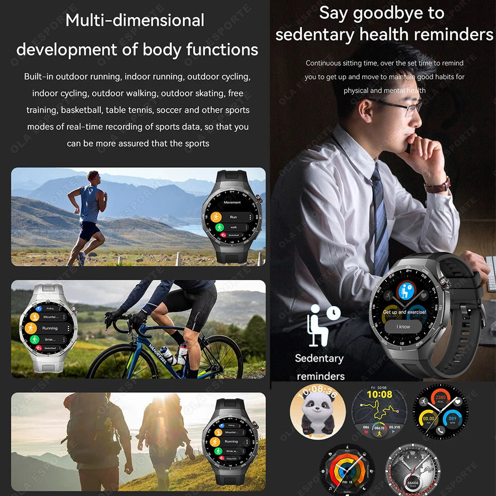 Ola Esporte Smart Watch 1.52" AMOLED Bluetooth Call & Fitness
