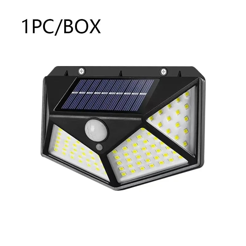 100 LED Solar Wall Light | Waterproof Motion Sensor Outdoor