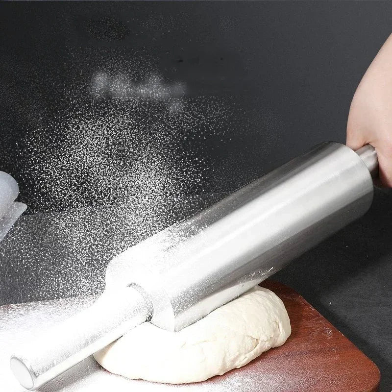 Stainless Steel Rolling Pin – Non-Stick Baking Dough Roller Rolling Pin Oasis Select