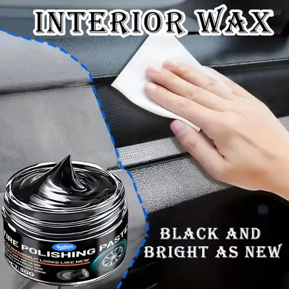 Car Plastic Restorer - Interior Repair Cream, Scratch Remover, UV Protection, Long-Lasting Shine for PU Leather, Dashboard, Tire Oasis Select