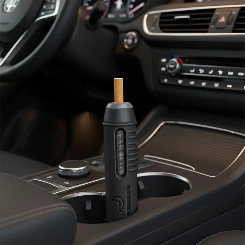 Portable Car Ashtray No-Fall Ash Control Tool For Vehicles Lazy Person's Smoking Accessory Spill-Proof & Easy Clean Design Oasis Select
