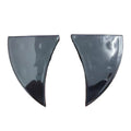 2pcs 3D Vampire Fangs Car Teeth Halloween Front Grille License Plate Decor Waterproof Devil Horns Auto Unique Styling Decor Oasis Select black