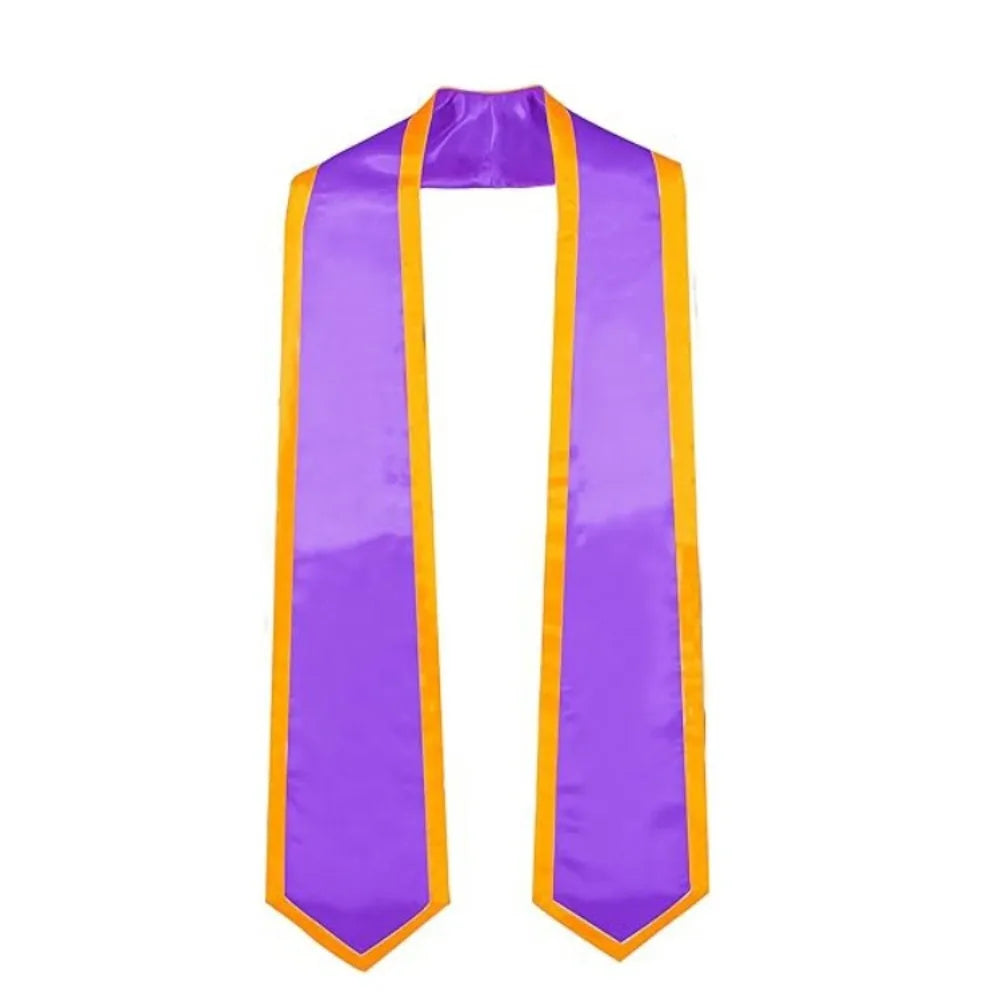 Satin Graduation Honor Stole – Double Layer Unisex Sash