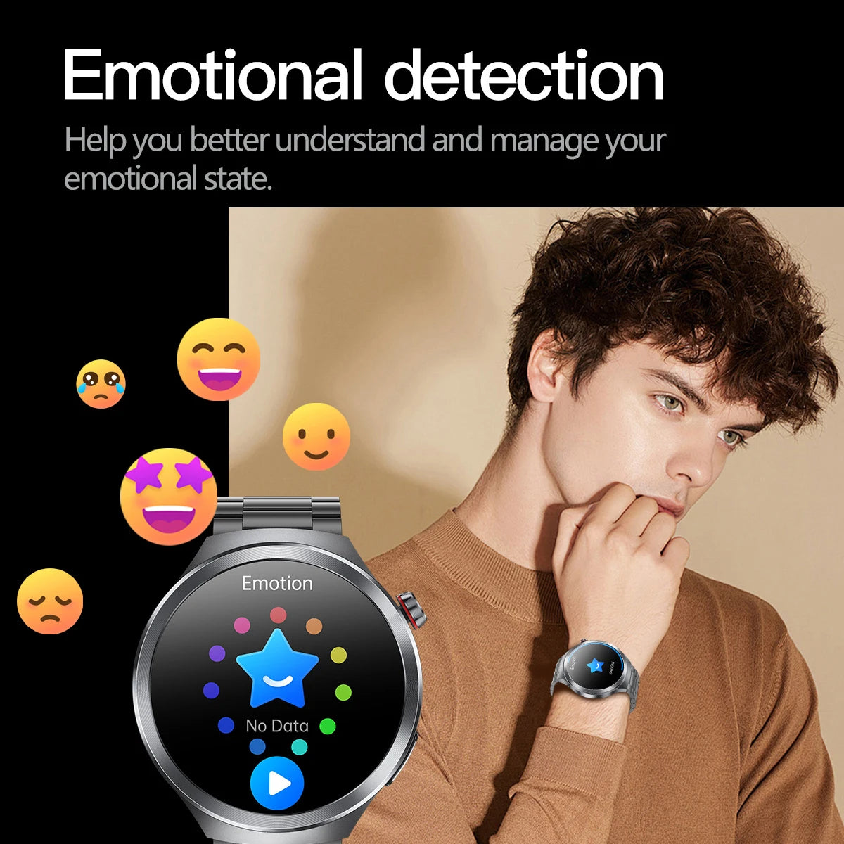 AMOLED Screen Men Women ECG PPG Health Smart Watches NFC IP68 Waterproof Blue Tooth Call SOS Music Weather Sports Smartwatch Oasis Select