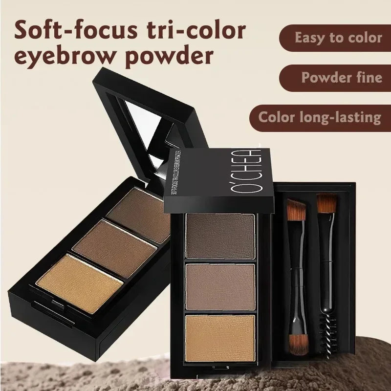 3-in-1 Waterproof 3D Eyebrow Powder Cream Enhancer | Lakerain