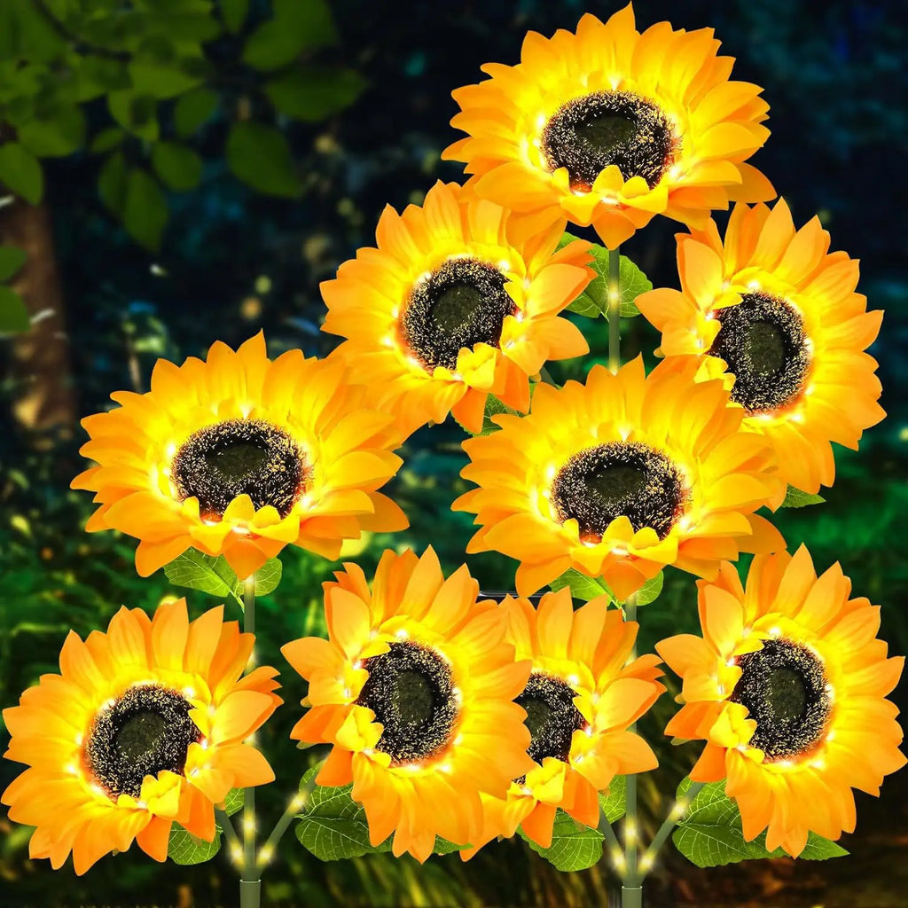 New Solar Sunflower Landscape Lights: Outdoor Lawn Decor with Solar-powered Brilliance Solar Lights Oasis Select