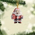 2D Santa Claus Acrylic Christmas Tree Hanging Ornament | 8cm