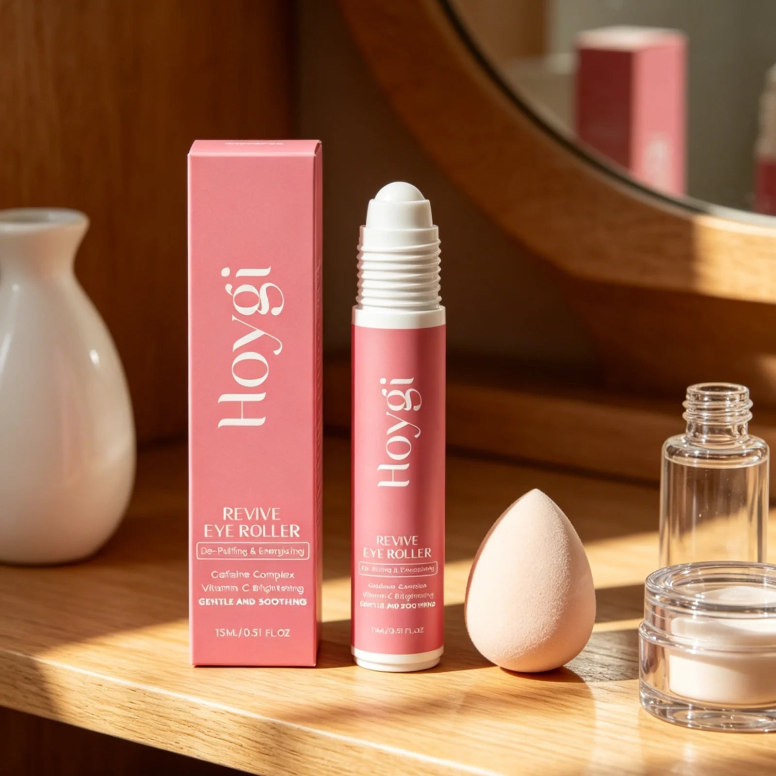 Hoygi Vitamin C Eye Roller Serum – Dark Circles & Puffiness Eye Roller Serum Oasis Select