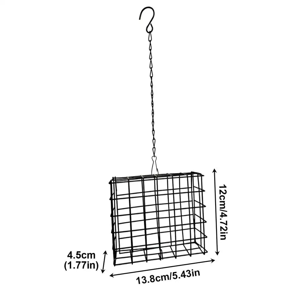 Suet Feeder Squirrel Proof Reusable Birdwatching Station Bird Suet Feeder for Balcony Garden Yard Patio Outdoor Hummingbirds Oasis Select Black