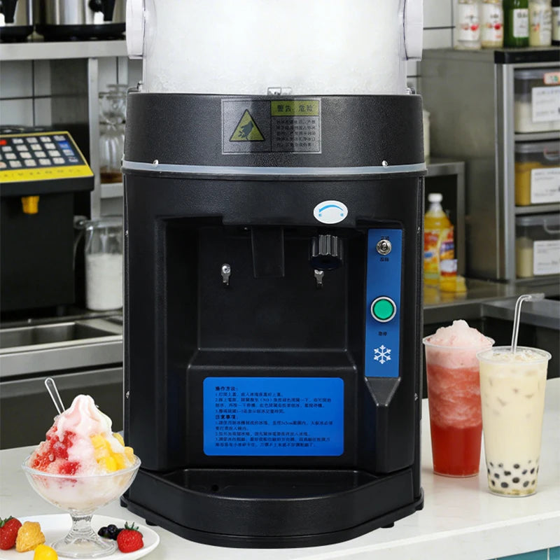 Commercial 600W Shaved Ice Machine – 10KG/Min, 220V | LZHZXY
