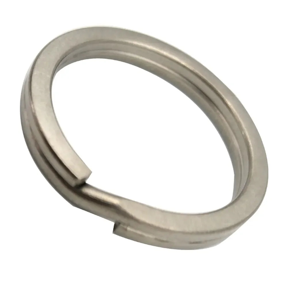 Scuba Diving Round Flat Titanium key ring keychain Diver Split Circle Clip Keyring Oasis Select
