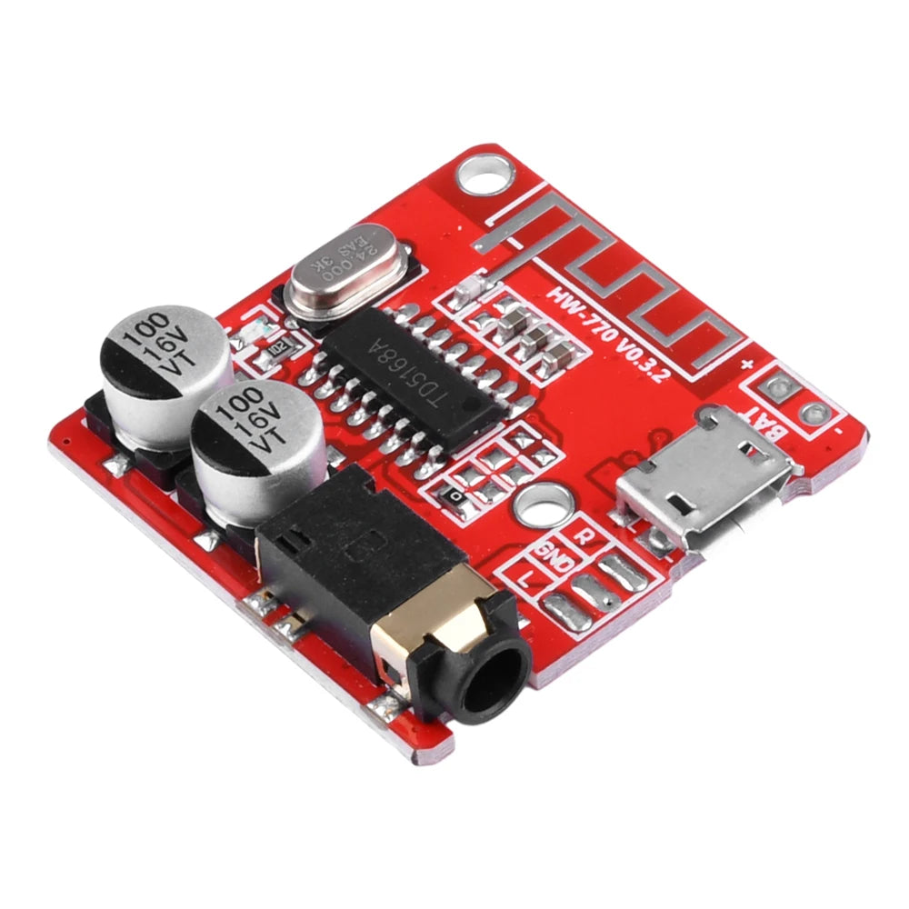 1-10pcs Bluetooth Audio Receiver Board Bluetooth 5.0 MP3 Lossless Car Audio Decoder Board Wireless Stereo Music Module 3.7-5V Oasis Select