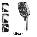 3 Mode Adjustable Shower Head Rainfall Shower Large Flow Showerhead High Pressure Water Saving Shower Mixer Bathroom Accessories Oasis Select Silver