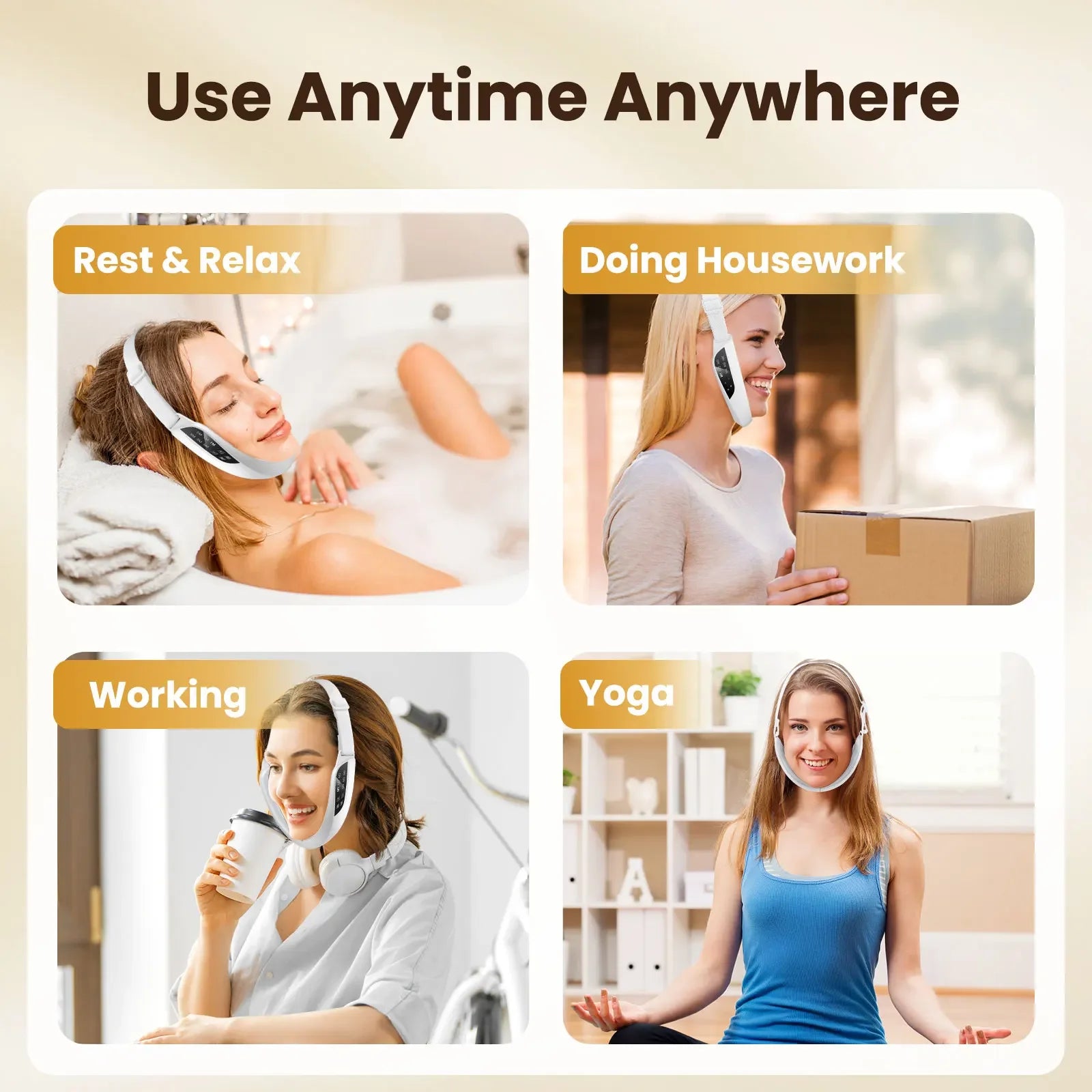 Hailicare 6-Mode Vibration Facial Massager | USB Rechargeable