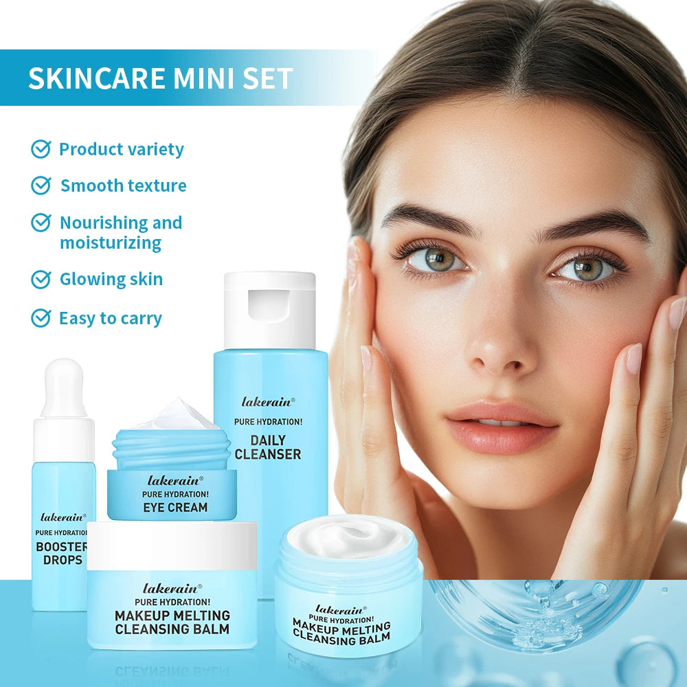 Travel Mini Skincare Set – Cleanser, Serum, Moisturiser & Eye Cream