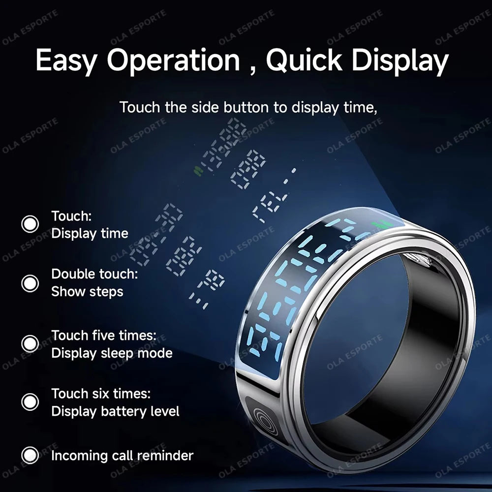 Smart Ring – Heart Rate, SpO2, Sleep Tracker & Gesture Control