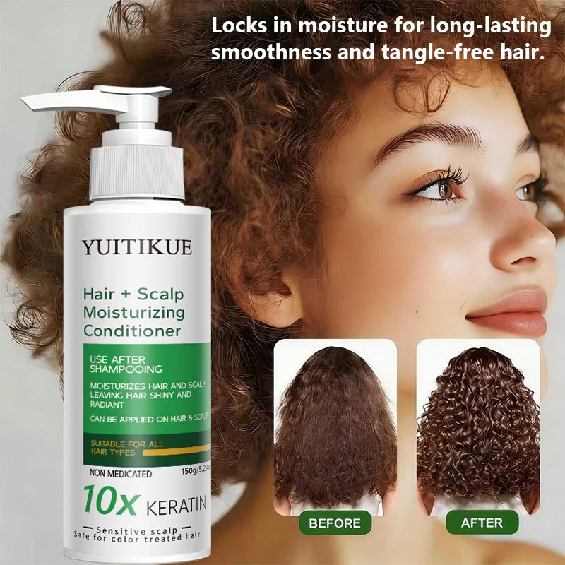 YUITIKUE 10X Keratin Conditioner – Moisturize & Repair Dry Hair