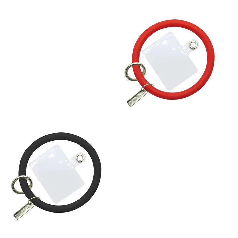 1/2pc Universal Hanging Ring fore Mobile Phone Soft Silicone Lanyard Strap Anti-Lost Bracelet for iPhone Xiaomi Samsung Keychain Oasis Select Mix-2pcs 4