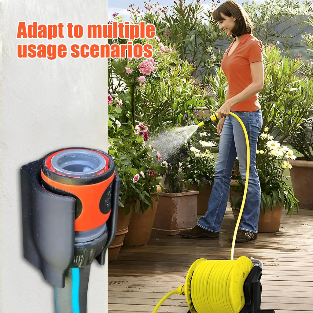 Wall Hose Holder Outdoor Garden Hose Sprayer Hanger Holder Nozzle Bracket Attachment Sprayer Accessories for Outdoor Outside Oasis Select