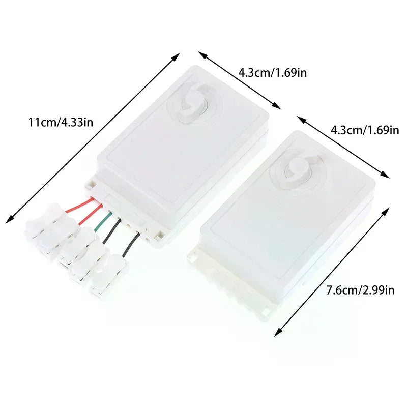 LED String Dimmer EK-04 2/4-Way 8 Function Knob/Solder-Free Type Push Button Type Light Adjustment Controller Oasis Select