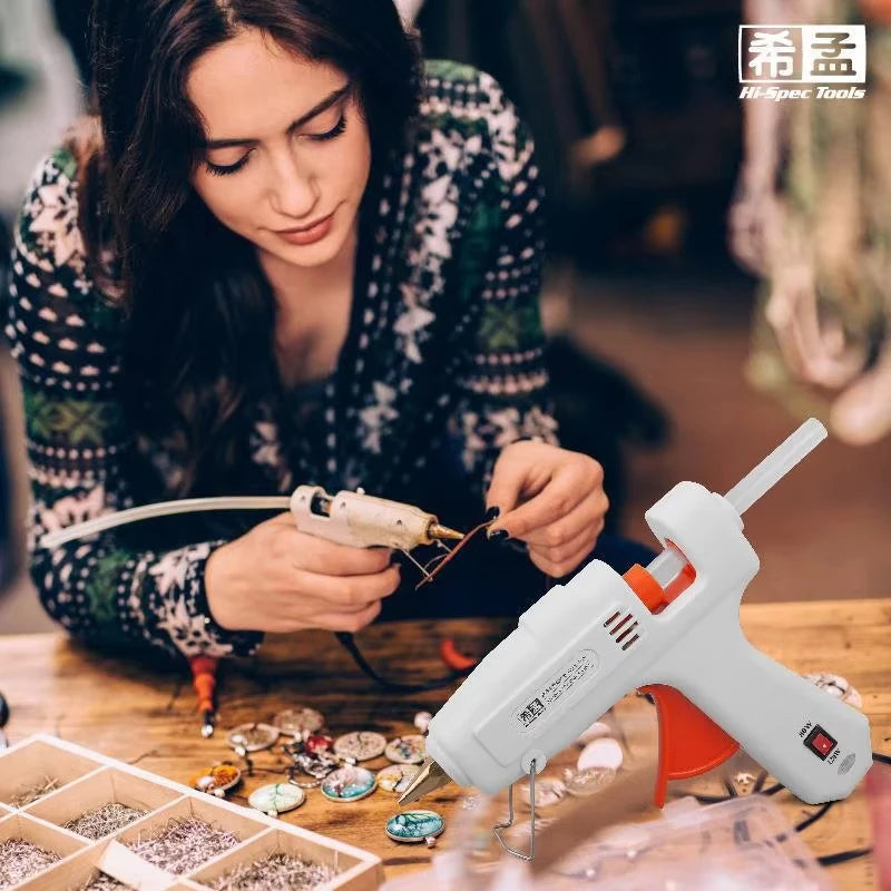 100W Electric Hot Melt Glue Gun Mini DIY for Household & Industrial 11mm Glue Stick US Plug Repair Tool Oasis Select