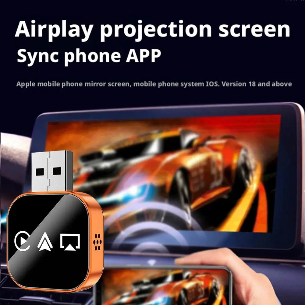 Wireless CarPlay & Android Auto Adapter – 3-in-1 Mirror Link
