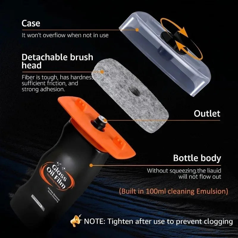 Anti Fog Auto Glass Windshield Cleaner 100g Car Windshield Glass Water Rain Repellent Car Oil Film Removal Hydrophobic Cleaner Oasis Select