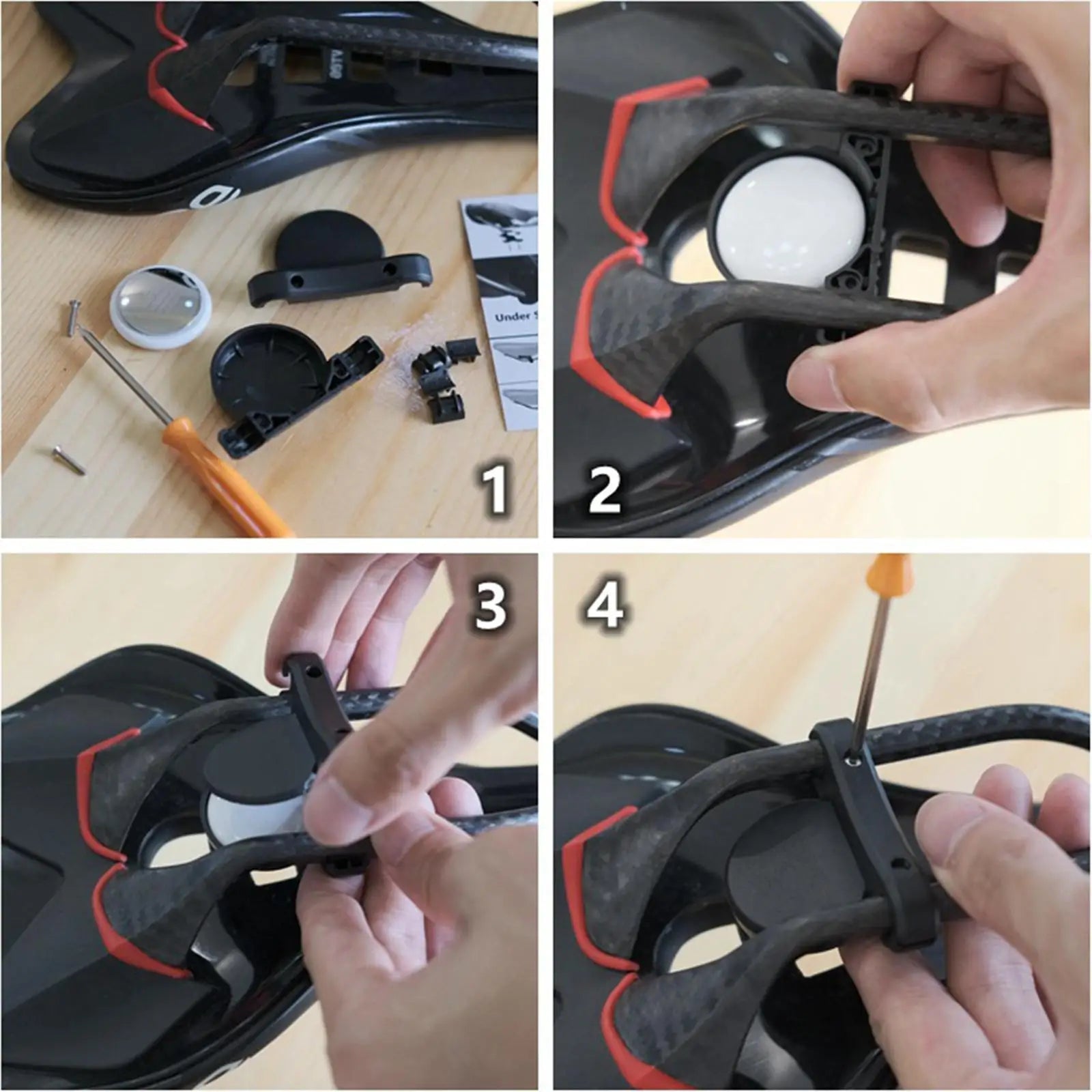 AirTag Bike Saddle Mount – Hidden Anti-Theft GPS Holder