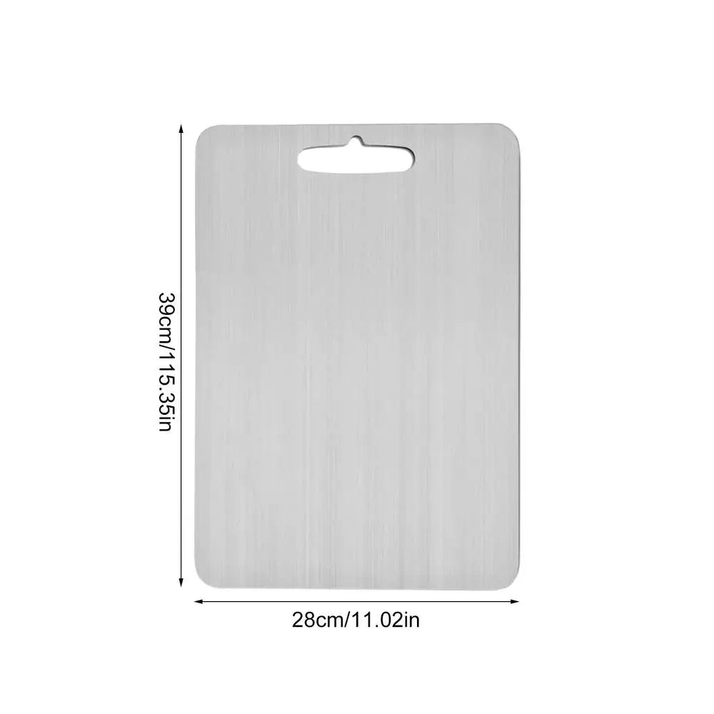 Titanium Cutting Board Double-Sided Chopping Board Food Grade Kitchen Cutting Mat Portable Cutting Board Serving Tray for Meat Oasis Select L