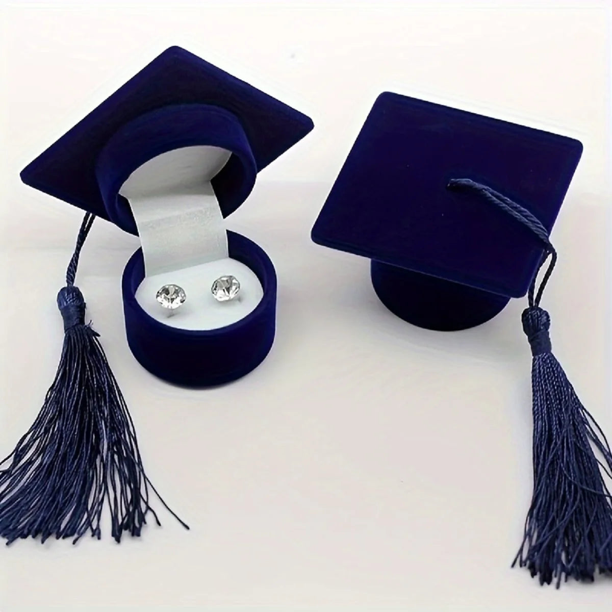 Graduation Cap Shaped Jewelry Storage Box,Graduation Season Proposal Mini Ring Box,Perfect Gift for Bachelor and Campus Souvenir Oasis Select
