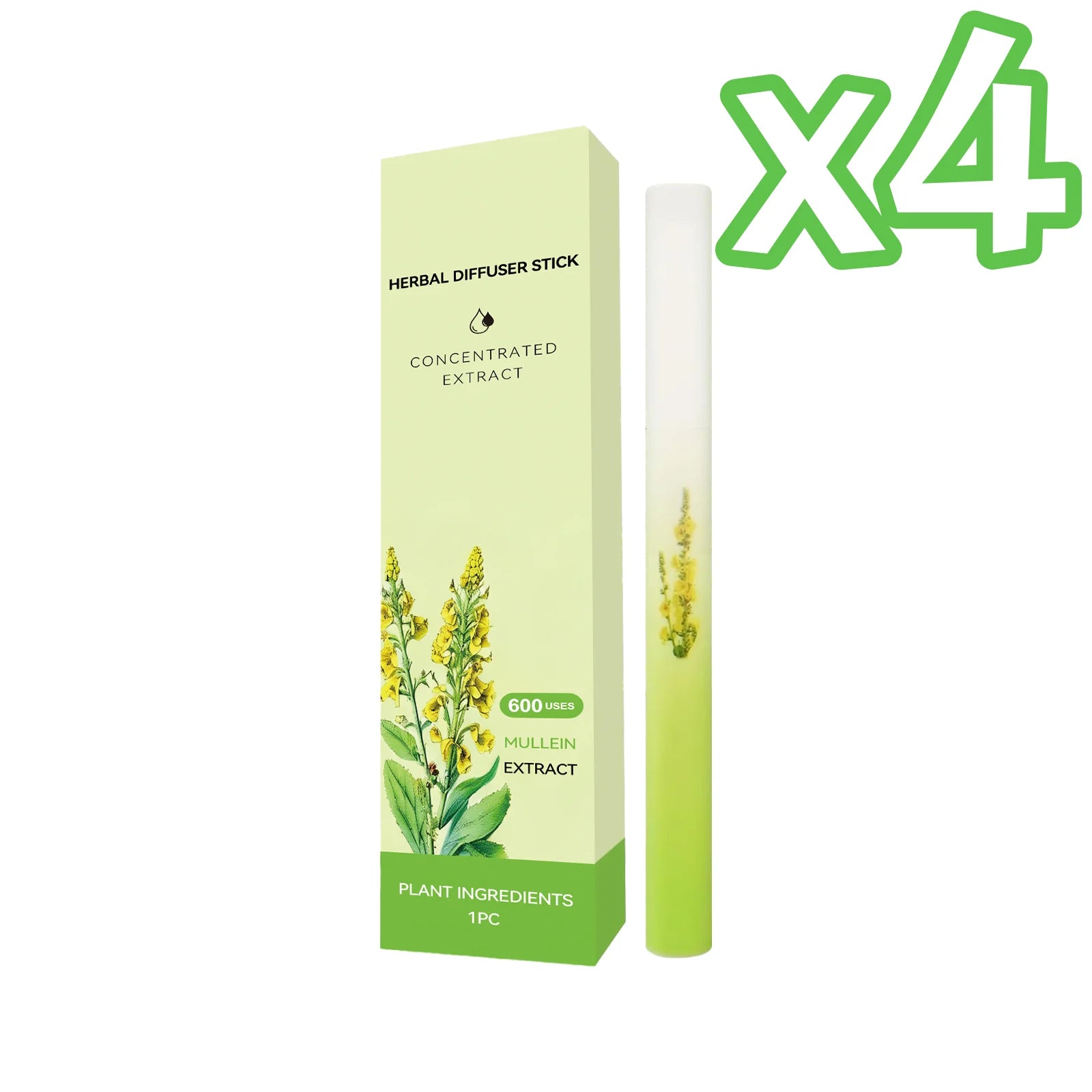 Herbal Diffuser Pen – Lung Cleanse & Breathing Support Herbal Inhaler Pen Oasis Select 1pc Boxed x 4