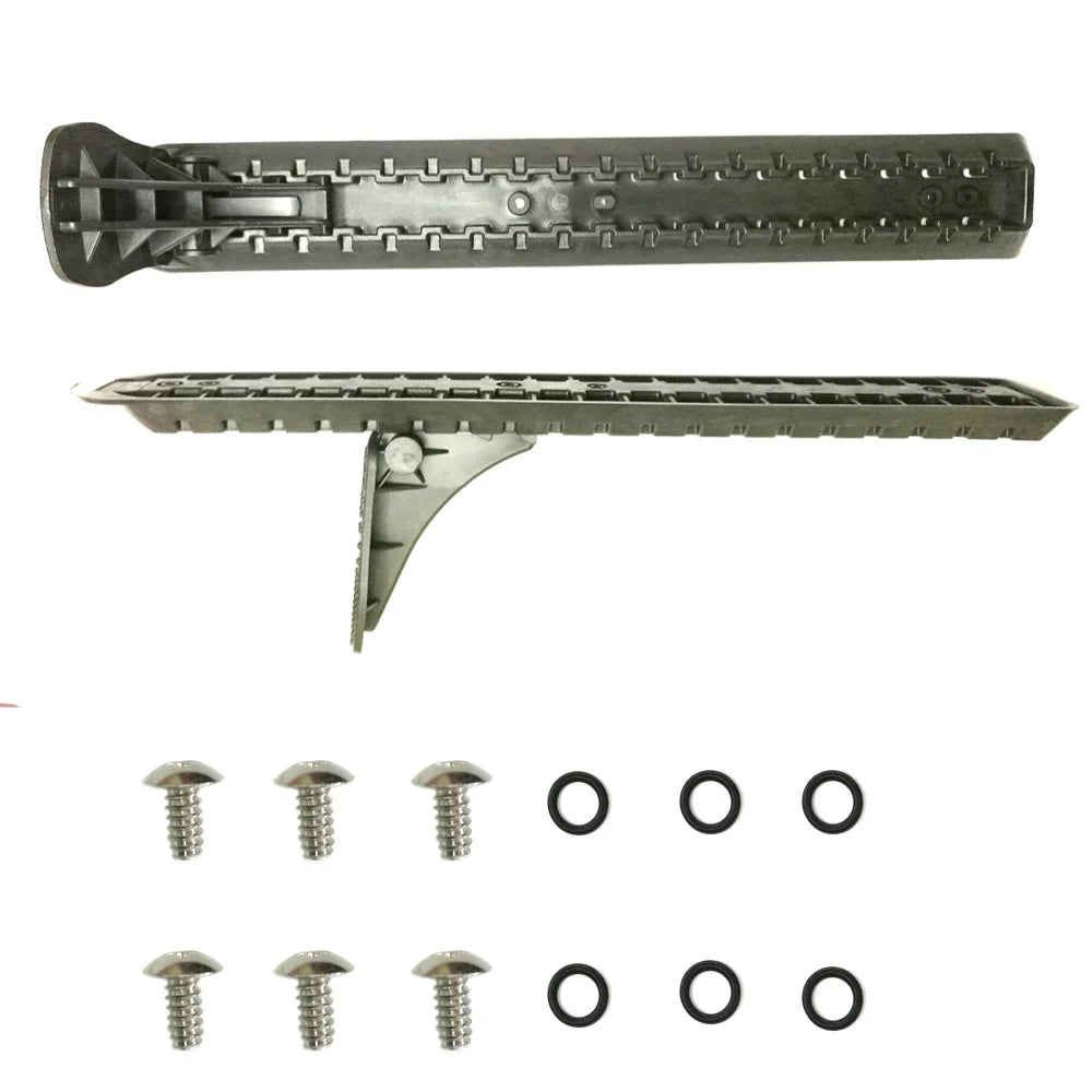 2Pcs Black Kayak Foot Brace Pedal Kit Replacement Pegs Set Nylon Inflatable Boat Rowing Boat Canoe Toe Pilot Foot Oasis Select