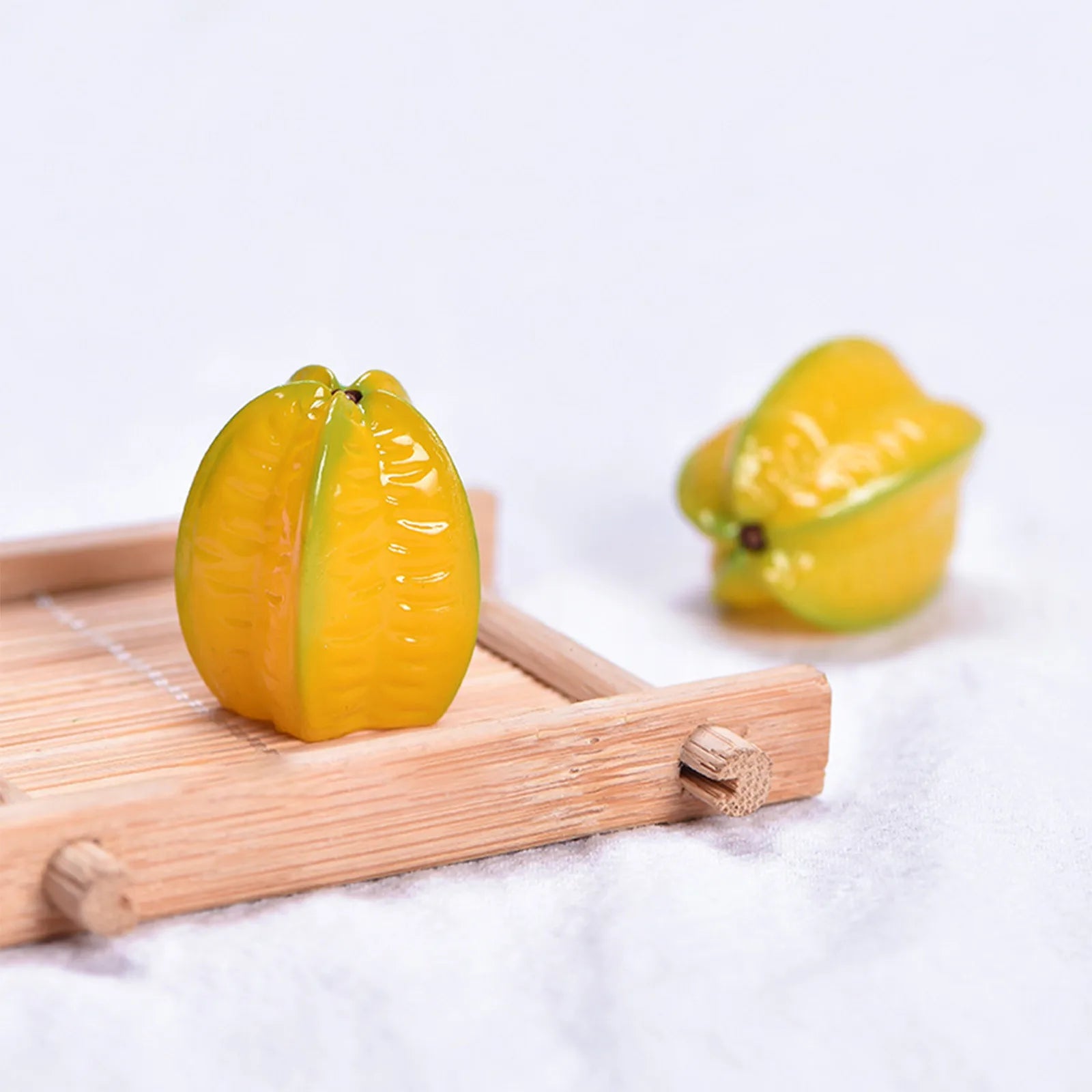 Miniature Resin Fruit Figurines – Litchi & Strawberry Desk Decor Miniature Figurine Oasis Select I One Size