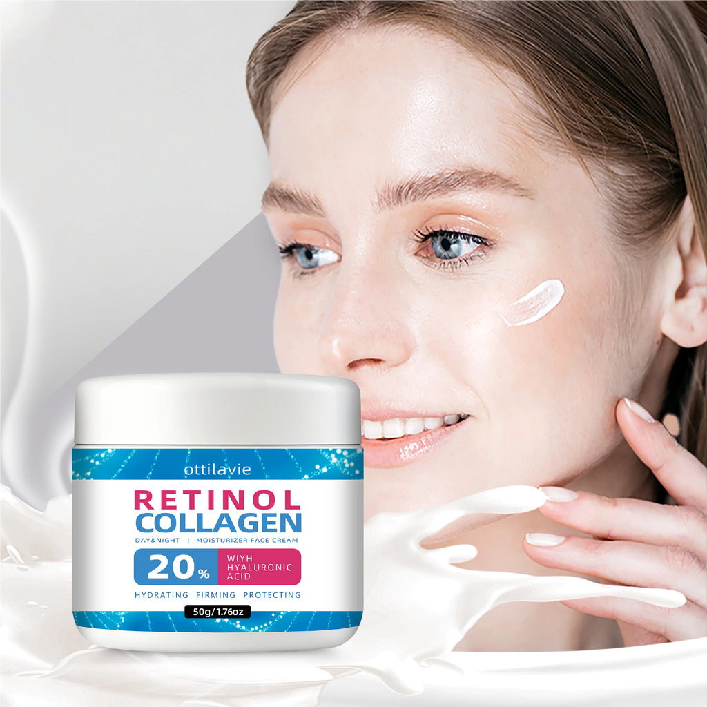 Retinol & Collagen Moisturizing Cream - Day & Night Use, Fast-Absorbing & Non-Greasy, Universal for All Skin Types, Perfect Gift Oasis Select 30g